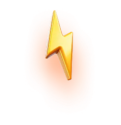 Молния заголовок левая