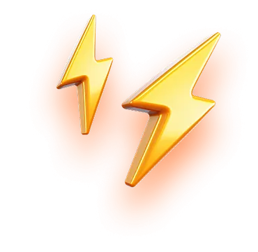 Две молнии в правом нижнем углу